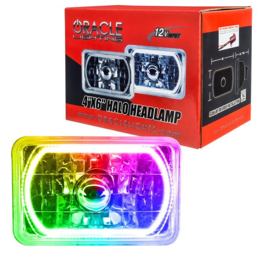 Oracle Lighting 6909-333 Pre-Installed Lights 4x6 in. Sealed Beam, ColorSHIFT