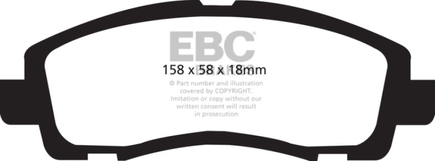 EBC Brakes DP31753C Redstuff Ceramic Low Dust Brake Pads