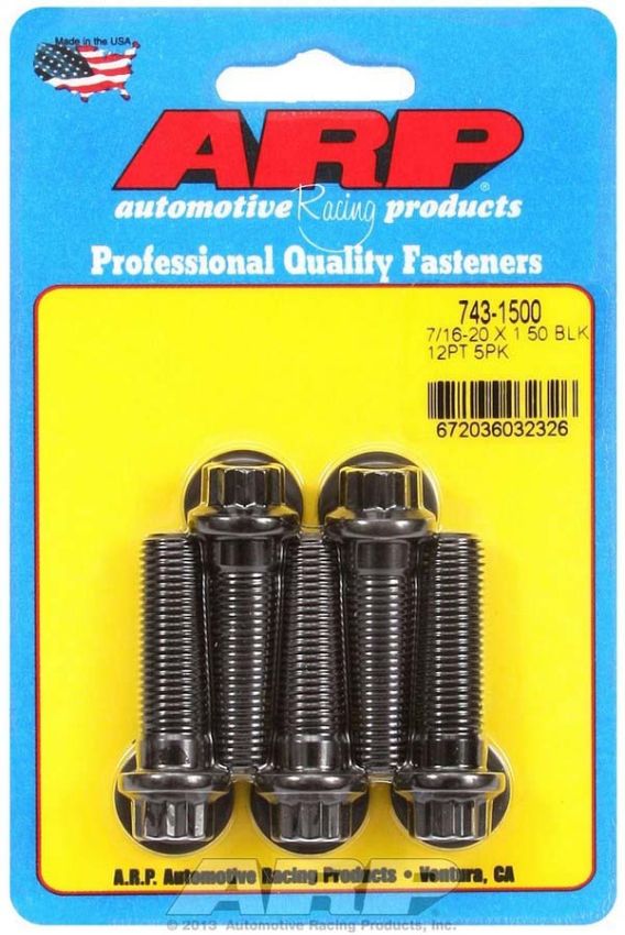 ARP ARP743-1500 Bolt Kit - 12pt. (5) 7/16-20 x 1.500