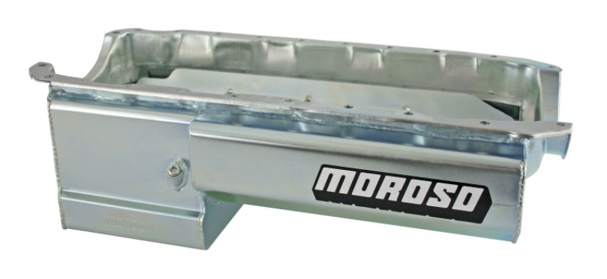MOROSO MOR21048 Oil Pan BBC Elim w/Partd Tray Deep F.S.