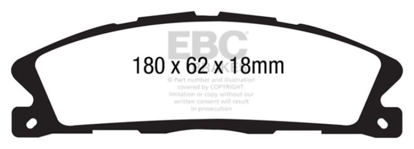 EBC Brakes DP21886 Greenstuff 2000 Series Sport Brake Pads