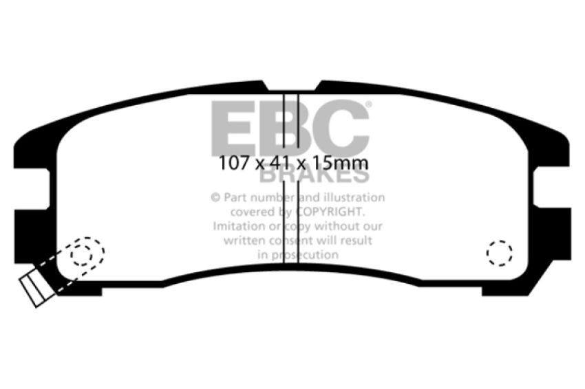 EBC Brakes DP3738C Redstuff Ceramic Low Dust Brake Pads