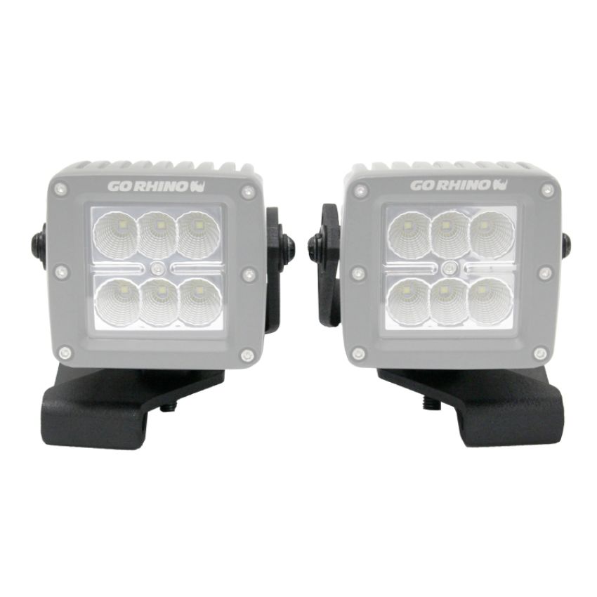 Go Rhino 732230T 18-20 Jeep Wrangler JL/JLU/Gladiator JT Light Mount - 3in Cube