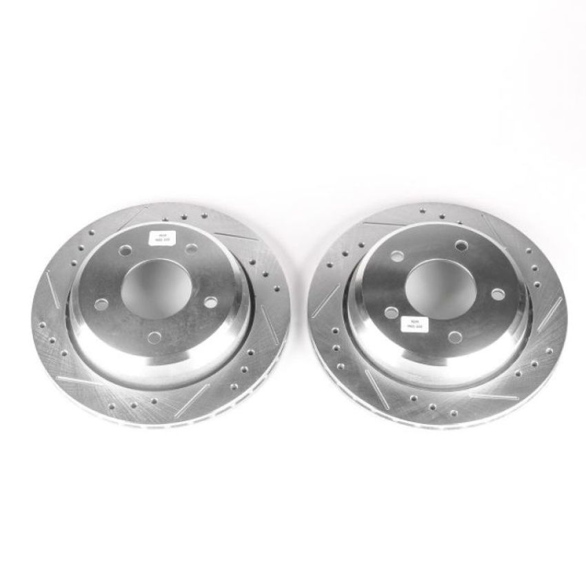 PowerStop AR8253XPR PowerStop Evolution Performance Drilled, Slotted & Plated Brake Rotor Pair