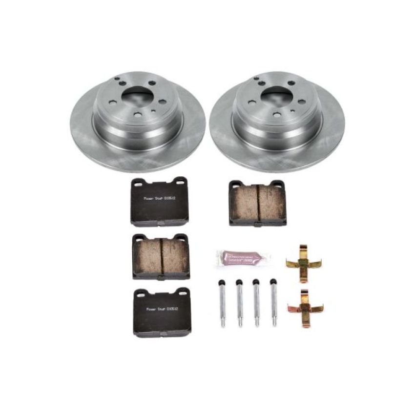 PowerStop KOE3145 OE Stock Replacement Low-Dust Ceramic Brake Pad and Rotor Kit