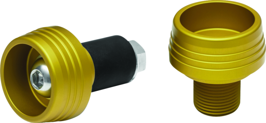 Kuryakyn 3810 Lodestar Front Axle Slider Gold