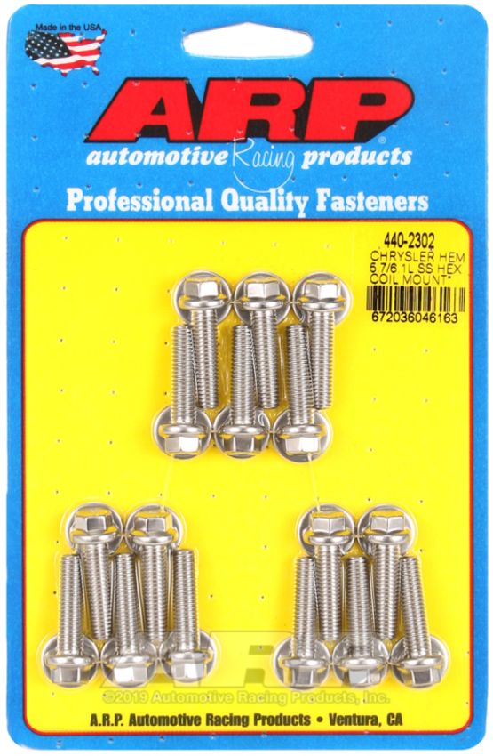 ARP ARP440-2302 Coil Bracket Bolt Kit 6pt Mopar 5.7/6.1L Hemi
