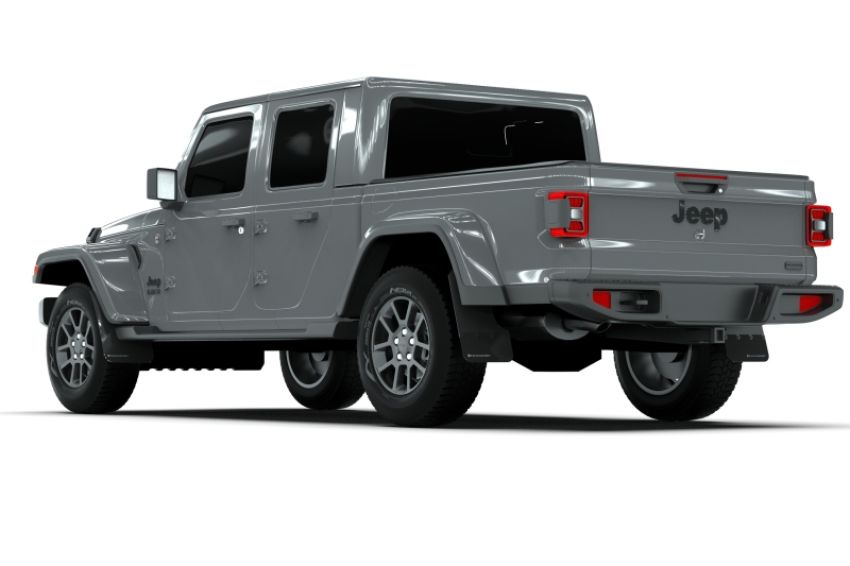 Rally Armor MF84-BLK-GRY Black Mud Flap/Grey Logo