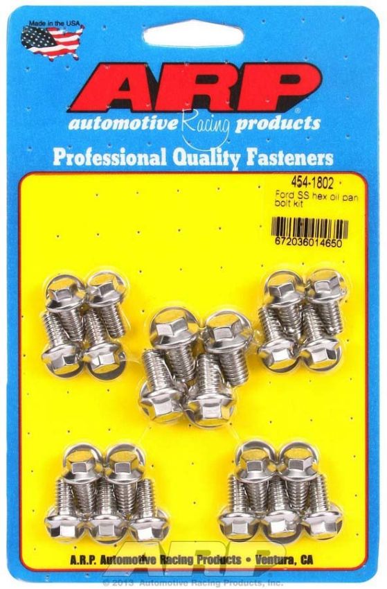 ARP ARP454-1802 Ford S/S Oil Pan Bolt Kit 6pt.