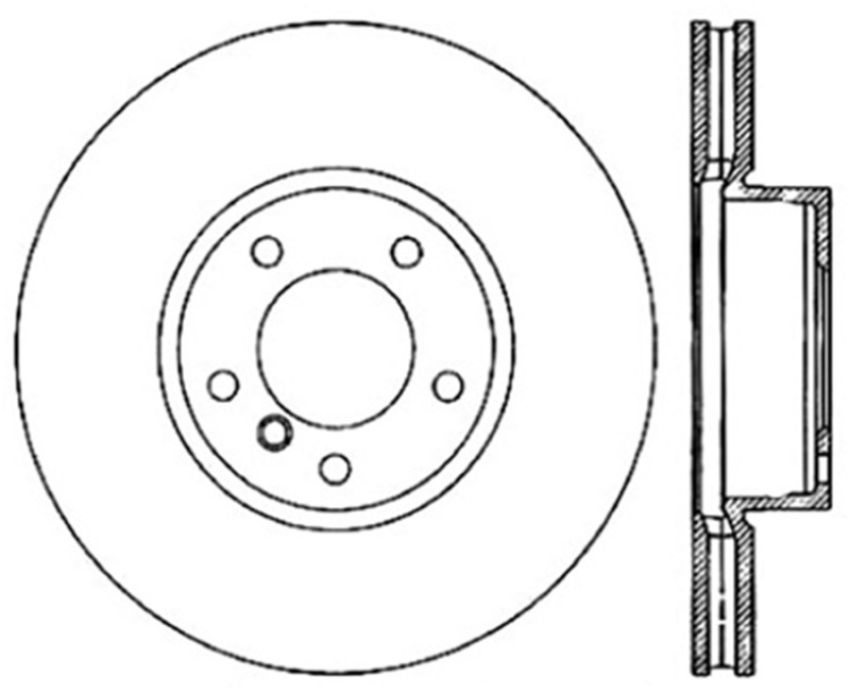 Stoptech 128.34098R Drilled Sport Brake Rotor