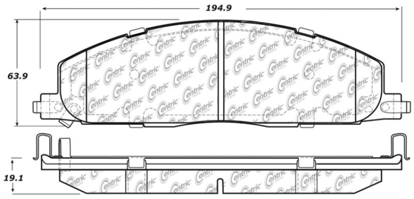 Stoptech 319.14000 09-18 Dodge Ram Truck & SUV Semi-Metallic Rear Brake Pads