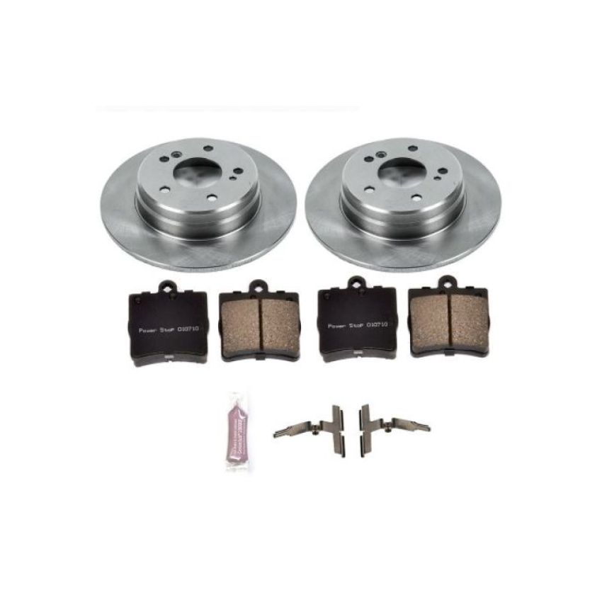 PowerStop KOE368 OE Stock Replacement Low-Dust Ceramic Brake Pad and Rotor Kit