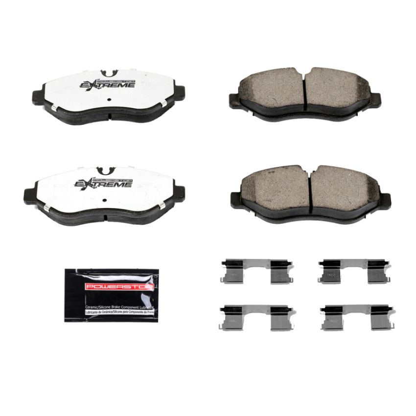 PowerStop Z36-1316 PowerStop - Z36 Truck and SUV Carbon-Fiber Ceramic Brake Pads with Hardware Kit