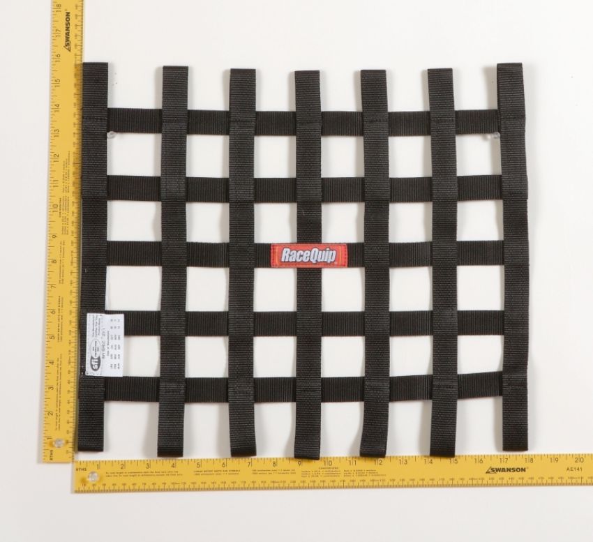 Racequip 726001 Black 15 X 18 SFI Ribbon Net