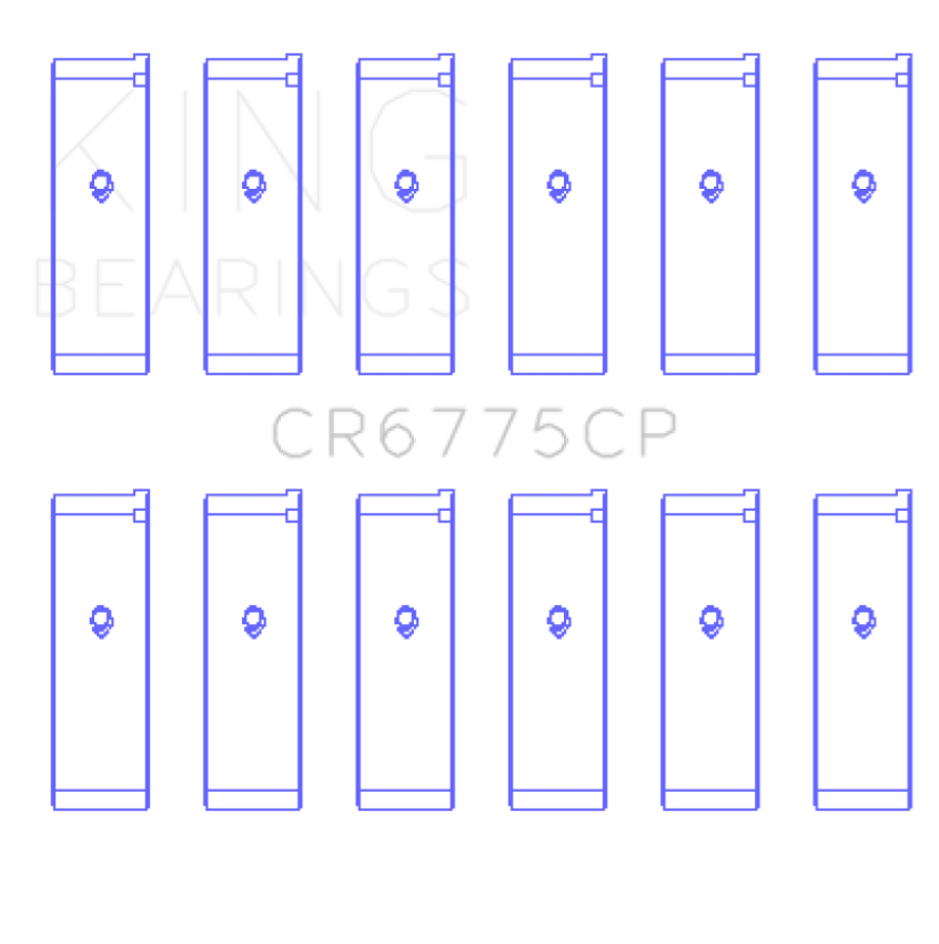 King Engine Bearings CR6775CP0.75 Nissan Vq35DE (Size +0.75mm) Connecting Rod Bearing Set
