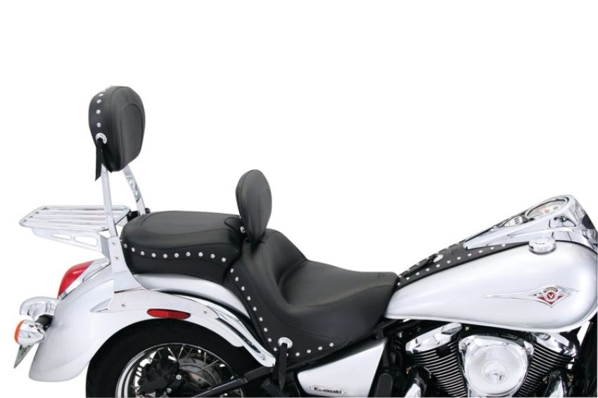 Mustang Motorcycle 93198 Mustang Kawasaki VN900 Tank Bib w/Studs - Black