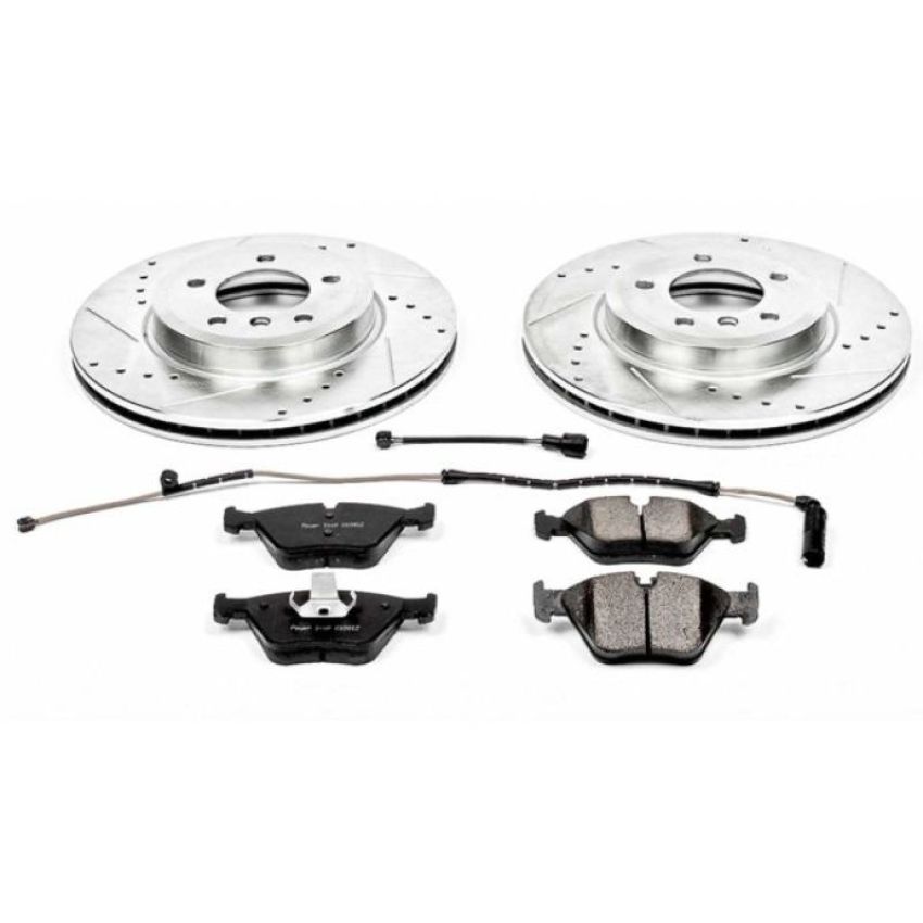 PowerStop K928 Z23 Daily Driver Carbon-Fiber Ceramic Brake Pad and Drilled & Slotted Rotor Kit