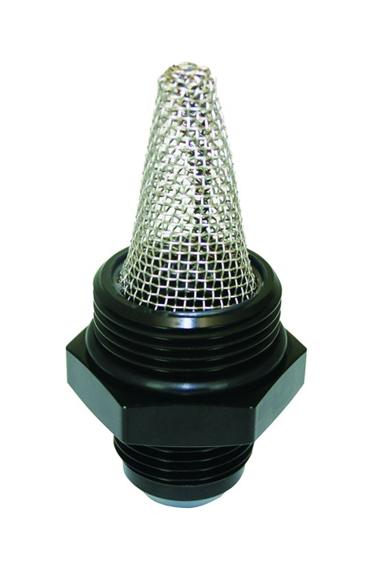 Moroso 23963 Oil Filter Fitting -12An to -16An w/External Screen - Single