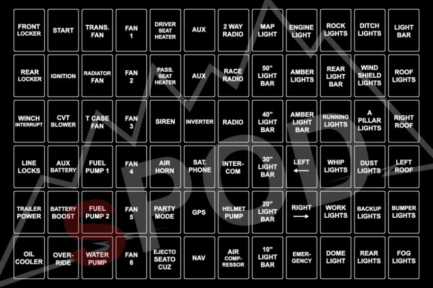 SPOD 860105 HD Race UTV Legends Vertical