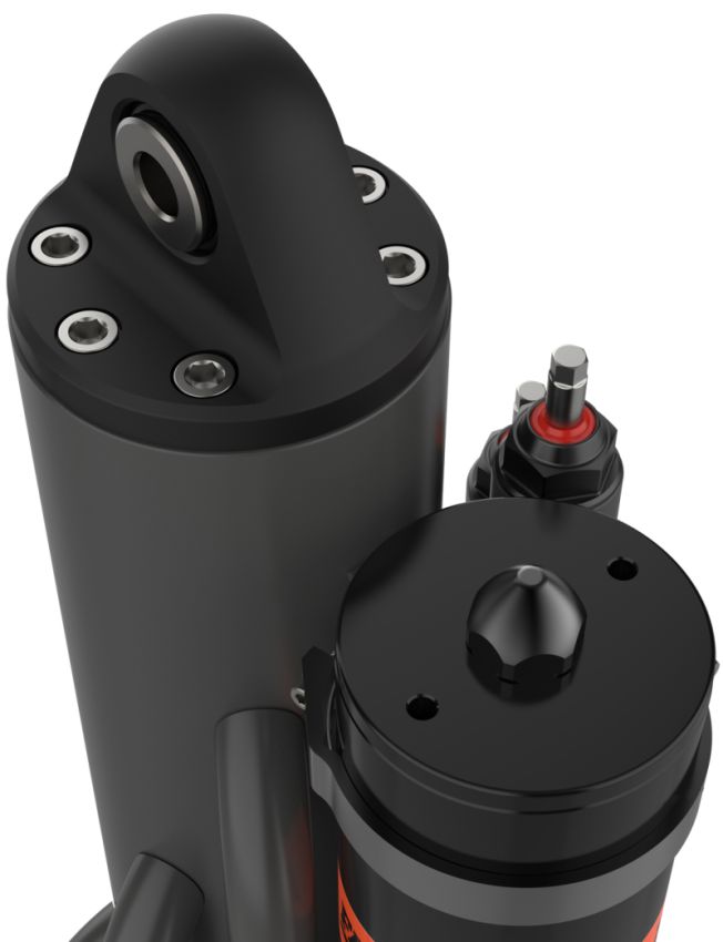FOX 981-44-403-L 4.4 Factory Race Shaft 5-Tube External Bypass 18in Piggyback Shock - Left