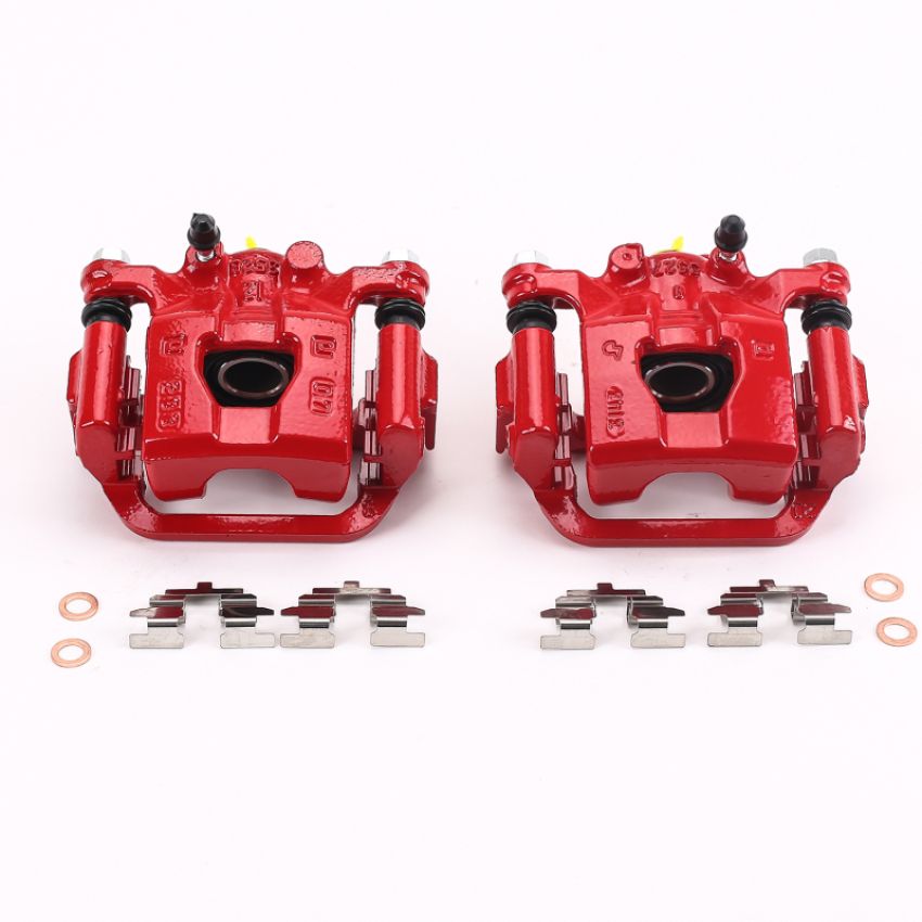 PowerStop S3582 Red Powder Coated Calipers