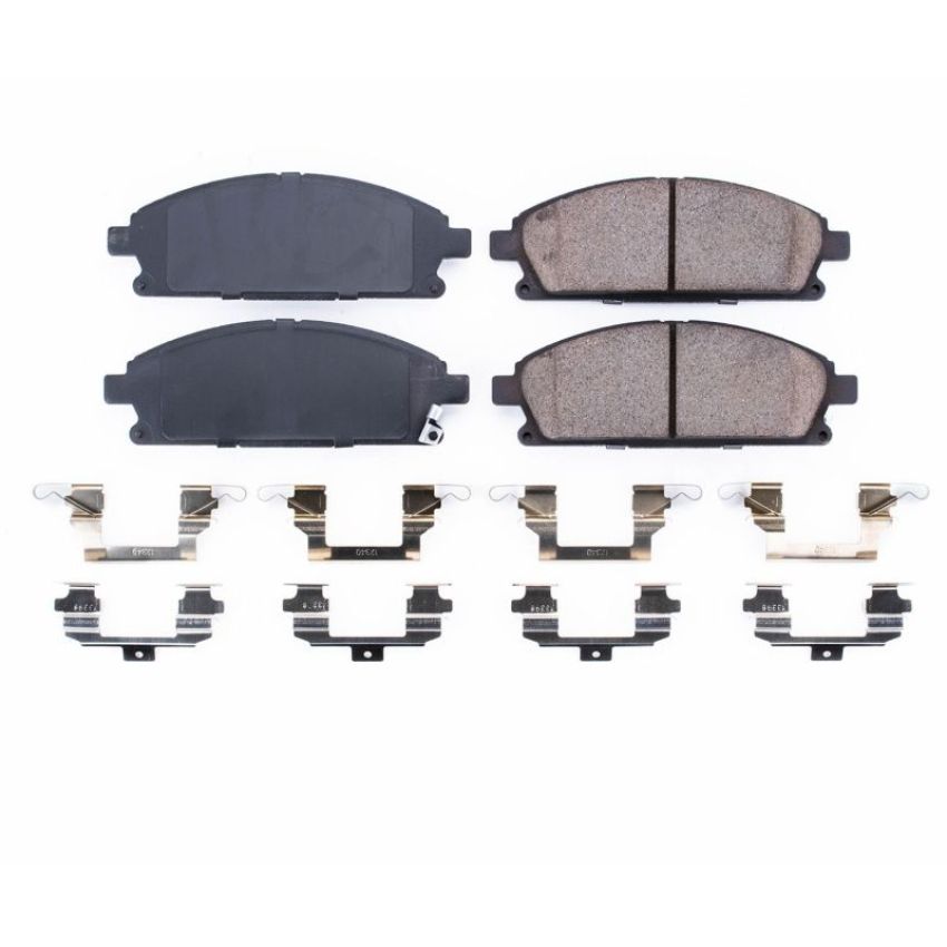 PowerStop 17-691 PowerStop - Z17 Low-Dust Ceramic Brake Pads with Hardware
