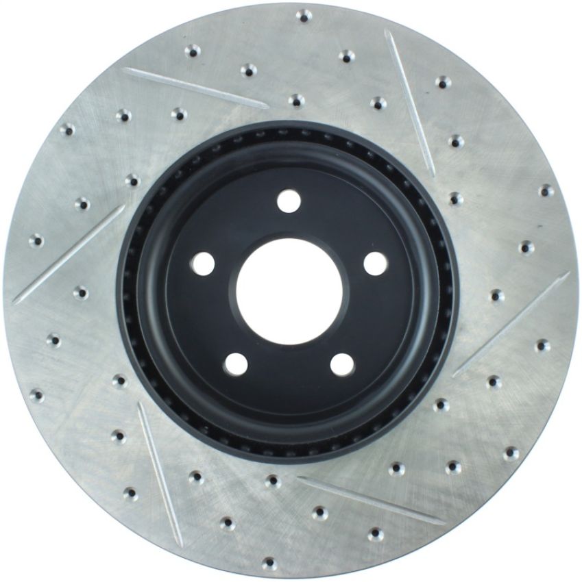 Stoptech 127.39038R Slotted & Drilled Sport Brake Rotor