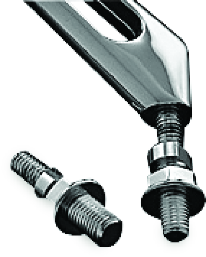 Kuryakyn 1411 Mirror Adapter Metric Chrome