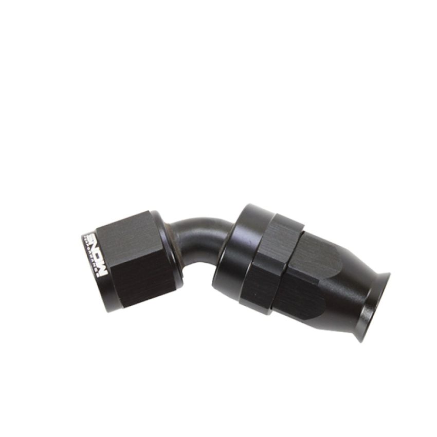 Snow Performance SNF-60845 -8 AN 45 Degree PTFE Hose End (Black)