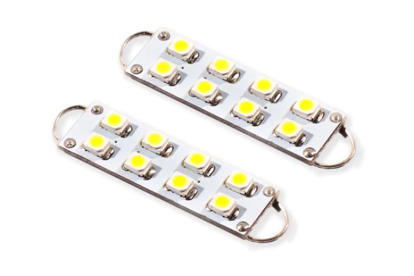 Diode Dynamics DD0102P 44mm SML8 LED Bulb - Cool - White (Pair)