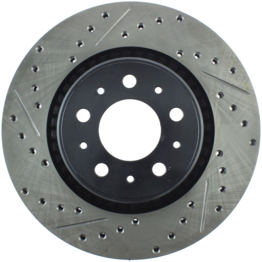 Stoptech 127.39023R Slotted & Drilled Sport Brake Rotor