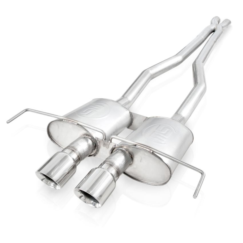 Stainless Works CTSV9CPCBHDR 2009-15 Cadillac CTS-V Coupe 3in Catback System X-Pipe Chambered Mufflers 4in Tips
