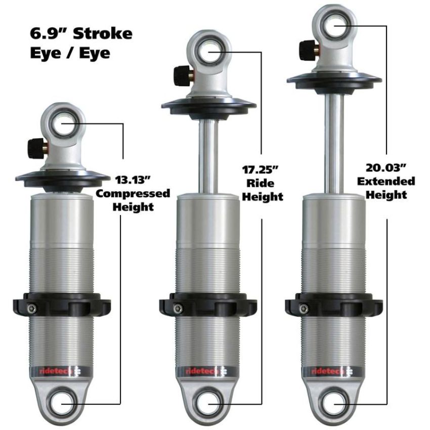 Ridetech 24179901 HQ Coil-Over shock with 6.9
