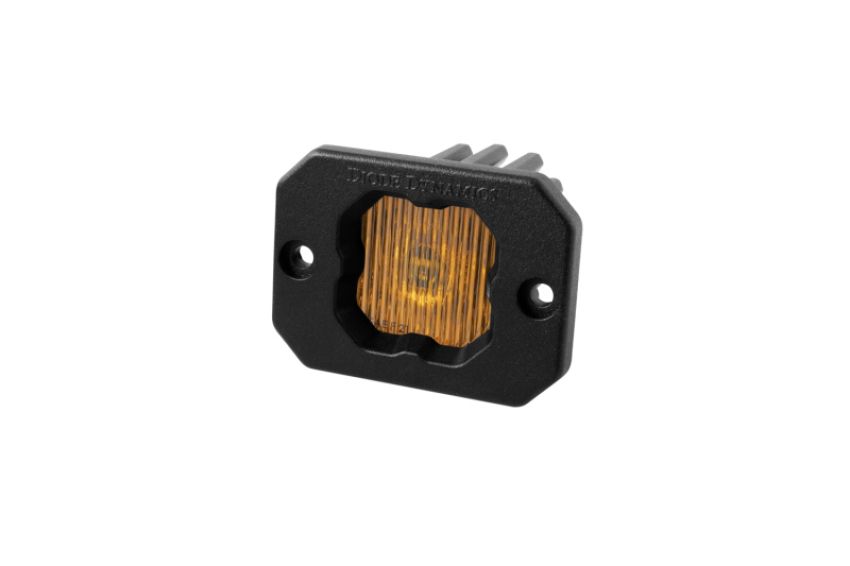 Diode Dynamics DD6851S Stage Series C1 LED Pod - Yellow SAE Fog Flush ABL Each
