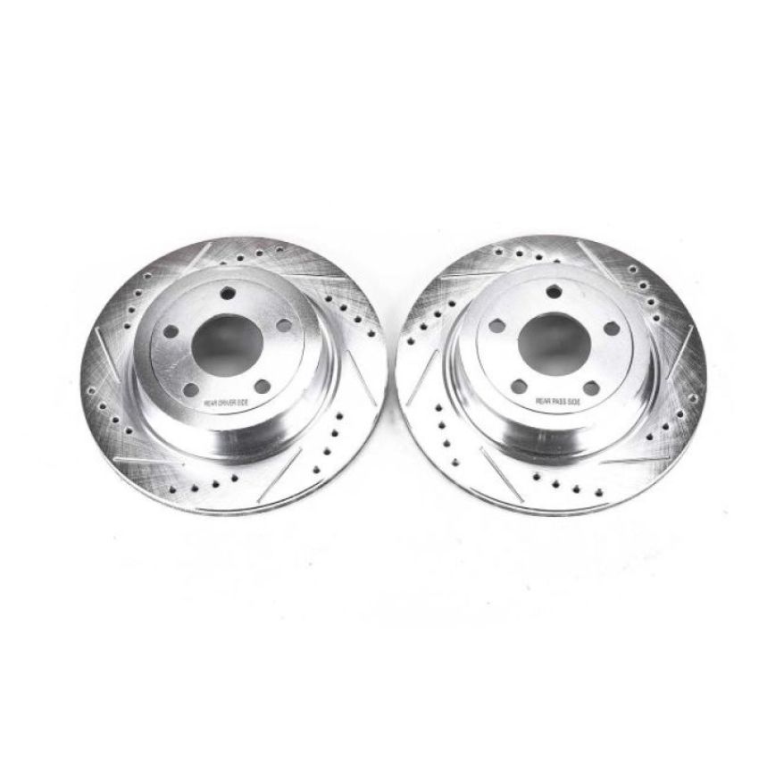 PowerStop AR82141XPR PowerStop Evolution Performance Drilled, Slotted & Plated Brake Rotor Pair