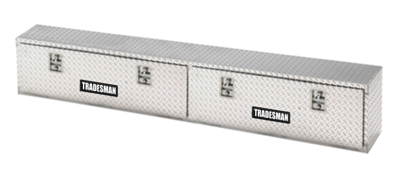 Tradesman 8190T Aluminum Top Mount L-Wing Box (90in.) - Brite