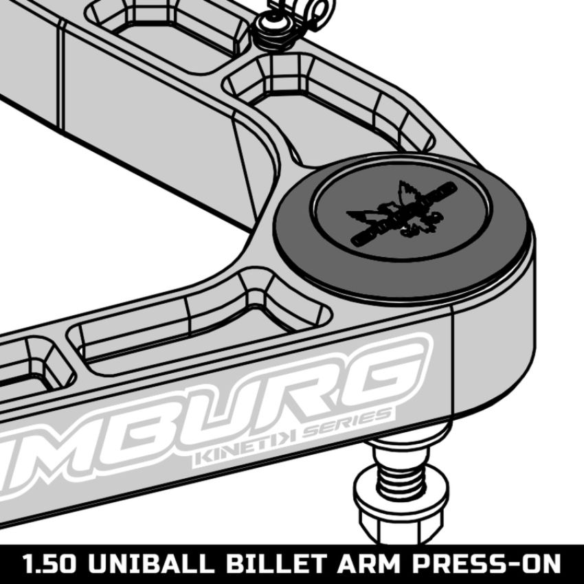 Camburg CAM-010066 1.25 UCA Uniball Cap Kit (press-on)