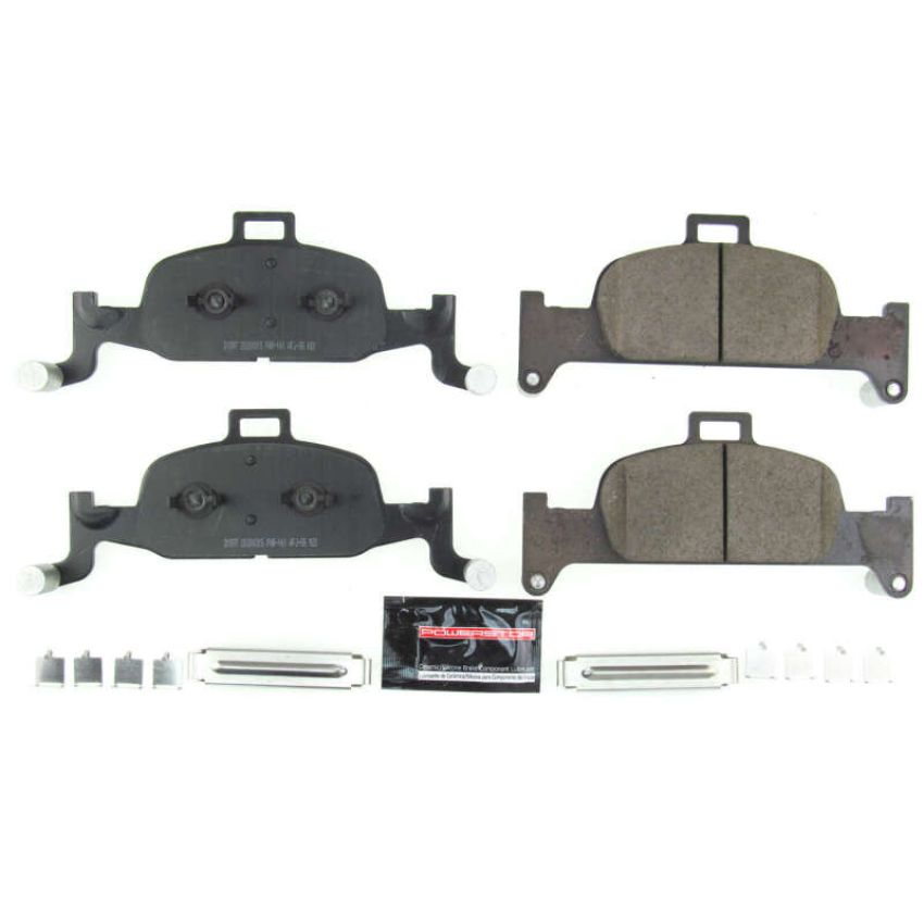 PowerStop Z23-1897 PowerStop - Z23 Daily Driver Carbon-Fiber Ceramic Brake Pads with Hardware Kit