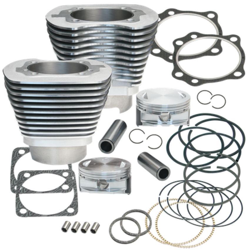 S&S Cycle 910-0218 99-06 BT 4-1/8in Bore Cylinder Kit For Early Production S&S T117 Engines - Silver