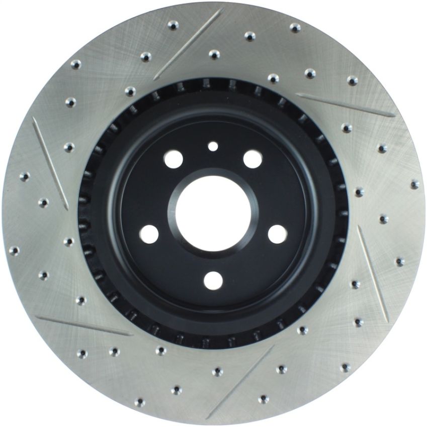Stoptech 127.62124L Slotted & Drilled Sport Brake Rotor