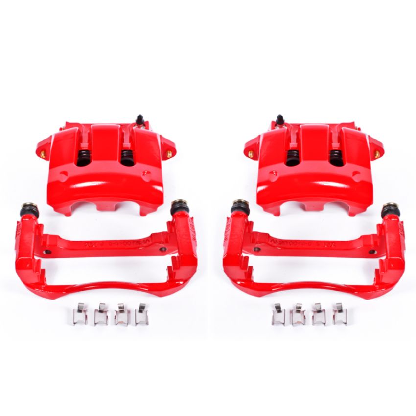 PowerStop S4928 Red Powder Coated Calipers