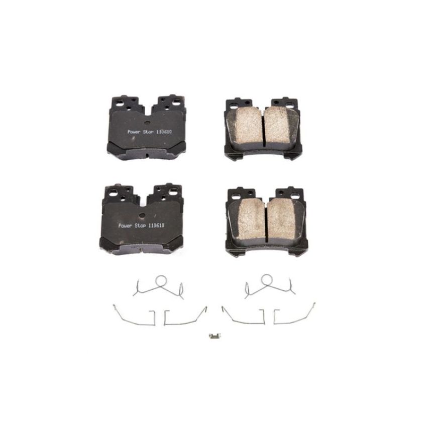 PowerStop 17-1283 PowerStop - Z17 Low-Dust Ceramic Brake Pads with Hardware