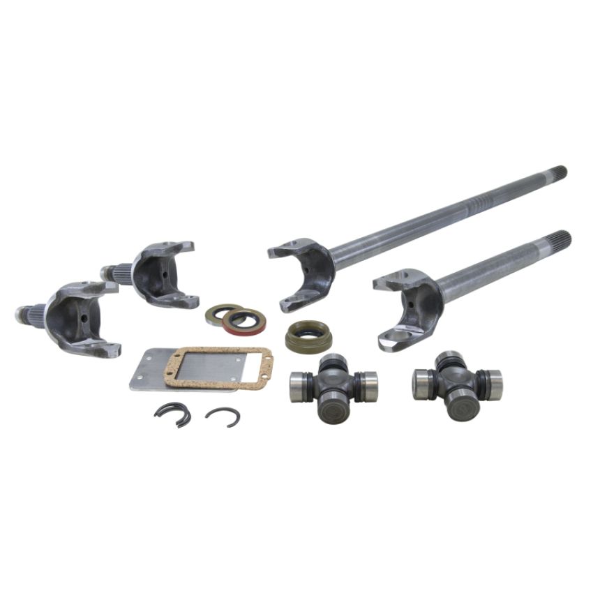 Yukon Gear & Axle ZA W24160 USA Standard 4340 Chrome-Moly Replacement Axle Kit For TJ/XJ/YJ/WJ/Zj Front / Dana 30 / 30 Spline