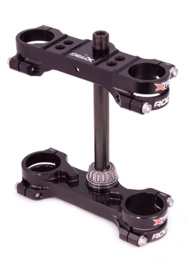 XTrig 501220600601 21-23 GasGas MC 65/ Husqvarna TC 65/ KTM 65 SX ROCS Tech Clamp Offset 22 mm. - Black
