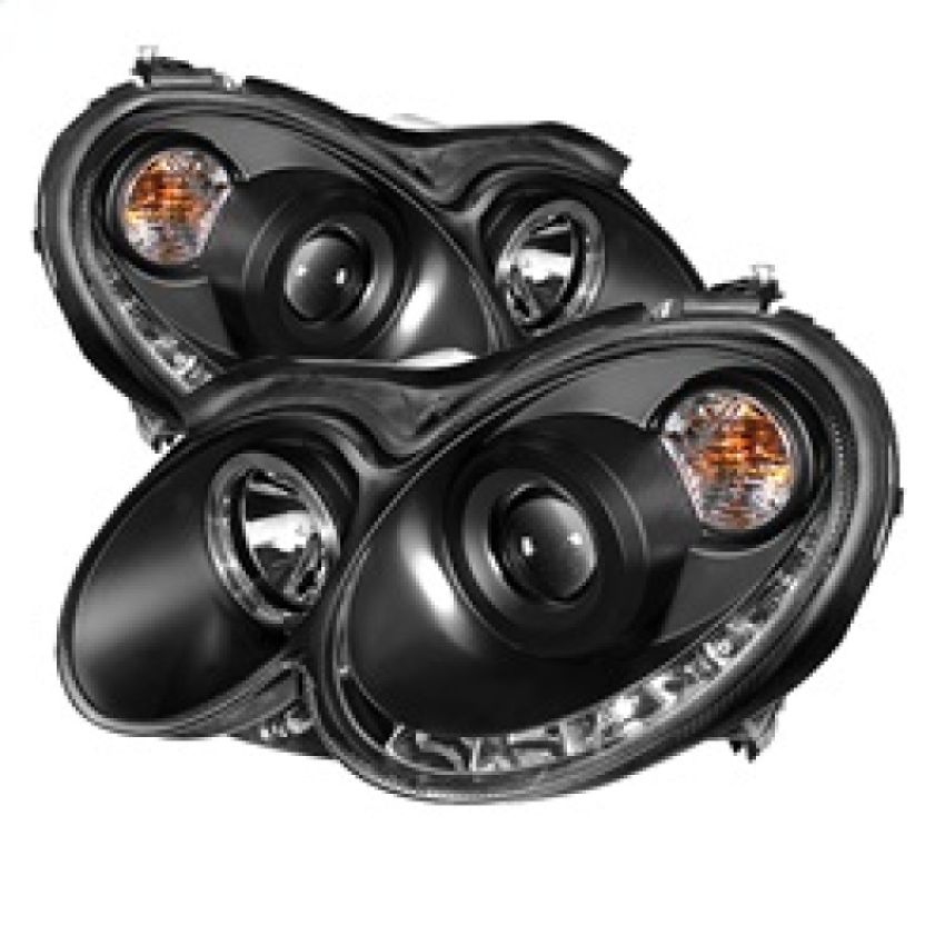 SPYDER 5038036 Projector Headlights - LED Halo - DRL - Black
