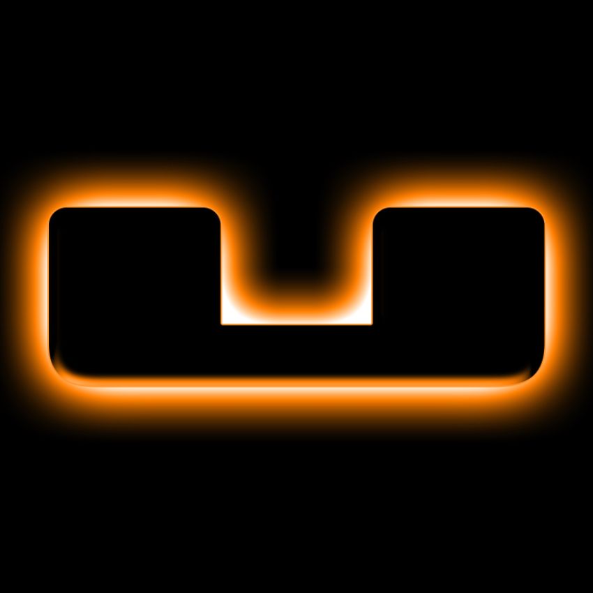 Oracle Lighting 3141-U-005 Universal Illuminated LED Letter Badges - Matte Black Surface Finish - U
