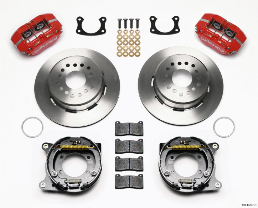 Wilwood 140-13207-R Dynapro Dust-Boot P/S Park Brake Kit Red New Big Ford 2.50in Offset