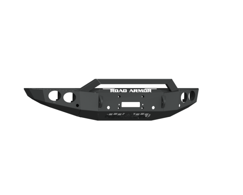 Road Armor 6191FR3B 19-20 Ford Ranger Stealth Front Winch Bumper w/Pre-Runner/Round Pods - Blk