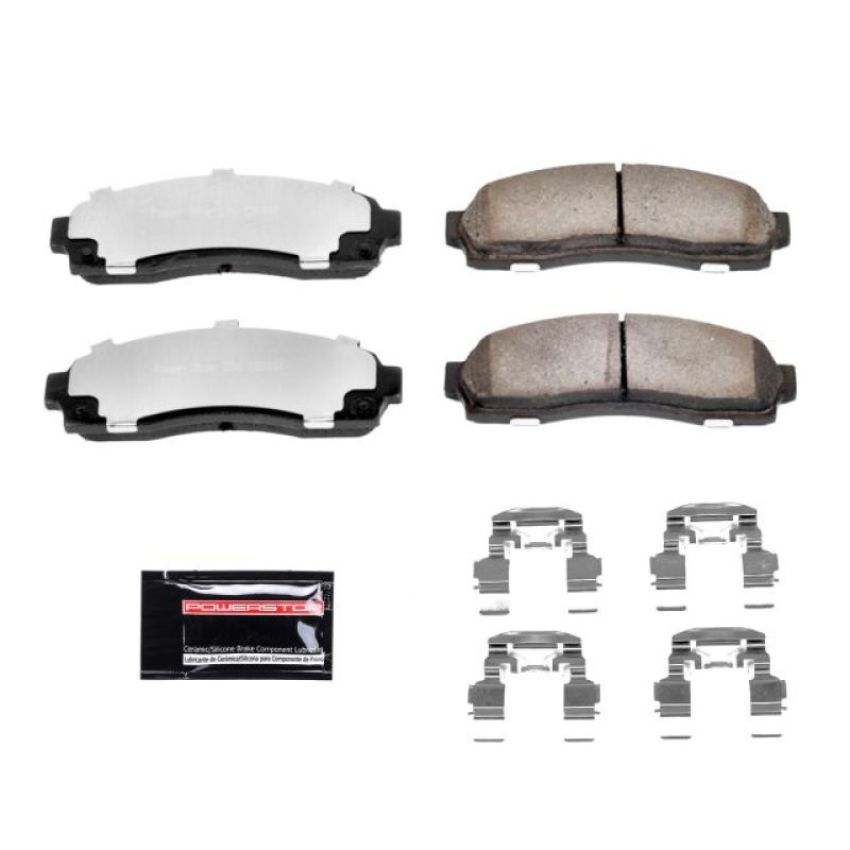 PowerStop Z36-833 PowerStop - Z36 Truck and SUV Carbon-Fiber Ceramic Brake Pads with Hardware Kit