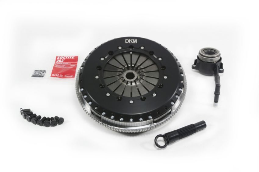 DKM Clutch MS-034-060 2.0 VW/Audi A3 TSI 8 Bolt Motor MS Twin Disc Clutch w/Steel Flywheel (660 ft/lbs Torque)